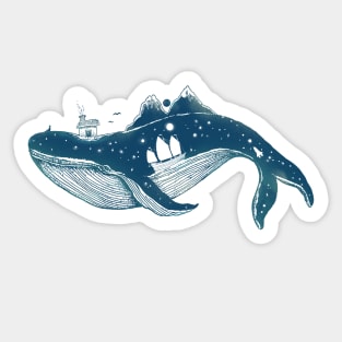 Home (A Whale from Home) Sticker